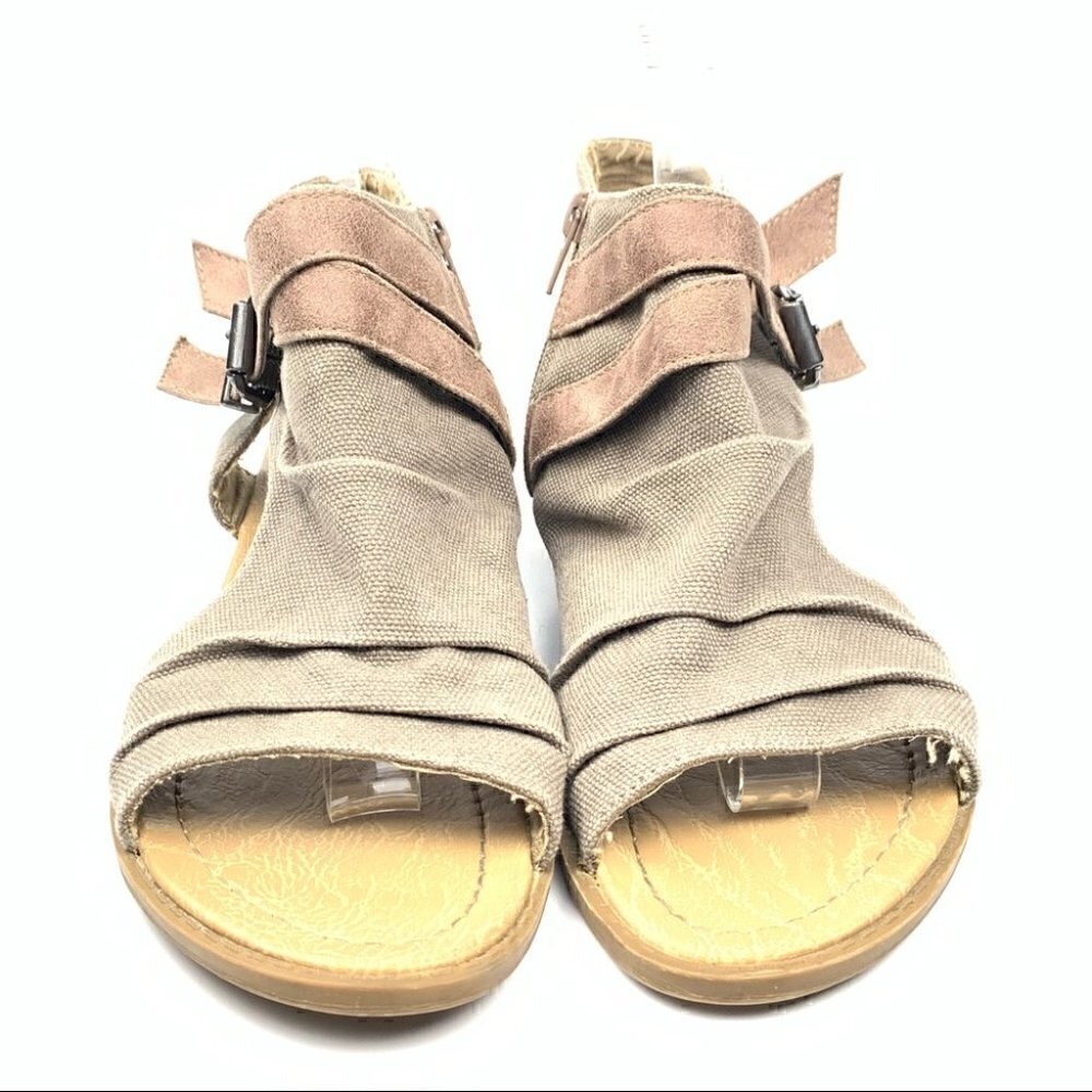 Vanity womens vasa sandals 7 brown zip up booties fairycore cosplay festival - Picture 3 of 12